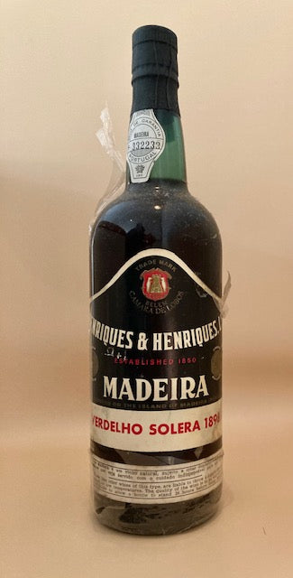 Henriques and Henriques Madeira - Verdelho Solera 1898